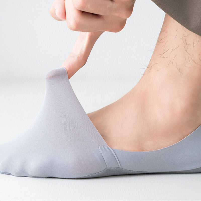 Zijden sokken met een gekoelde afwerking: Antislipcomfort voor uw voeten